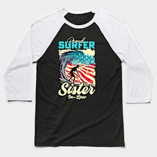 Proud Surfer Sister-in-law Baseball T-Shirt